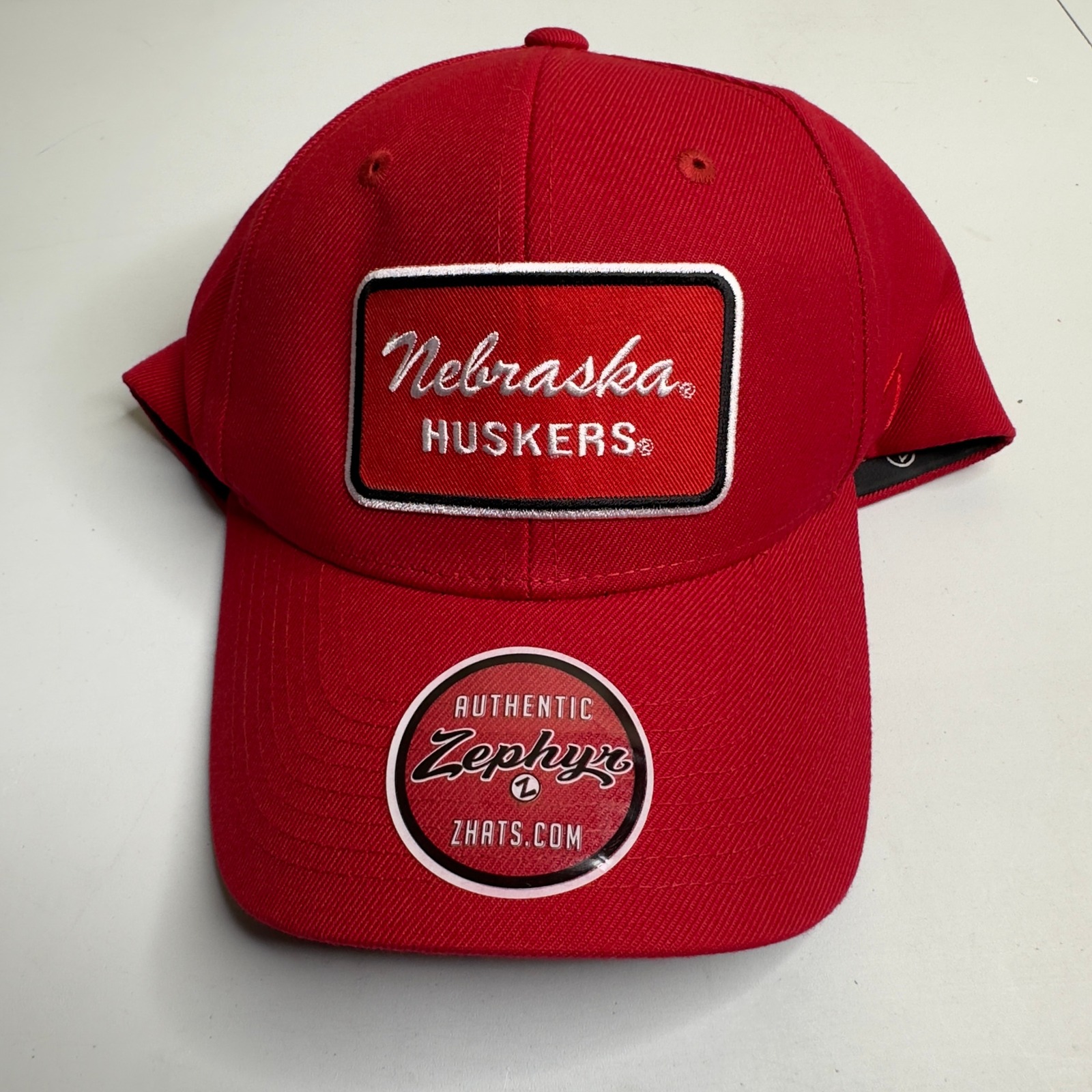 Nebraska Huskers Hat Cap Zephyr Authentic Red Adjustable Baseball Hat